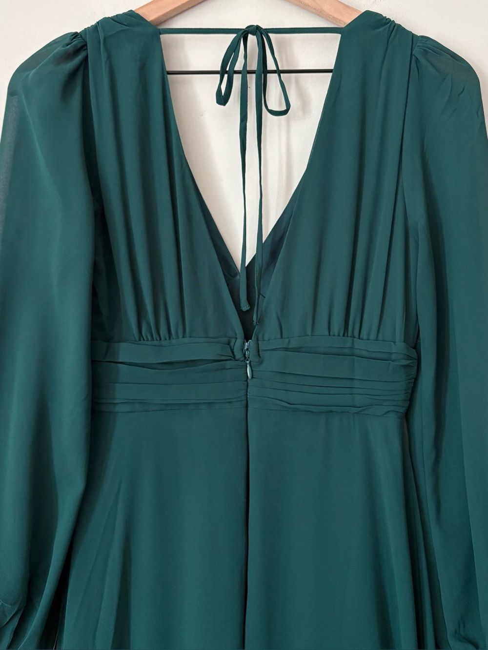 Lulus V-Neck Long Sleeve Maxi Dress - Picture 4 of 12